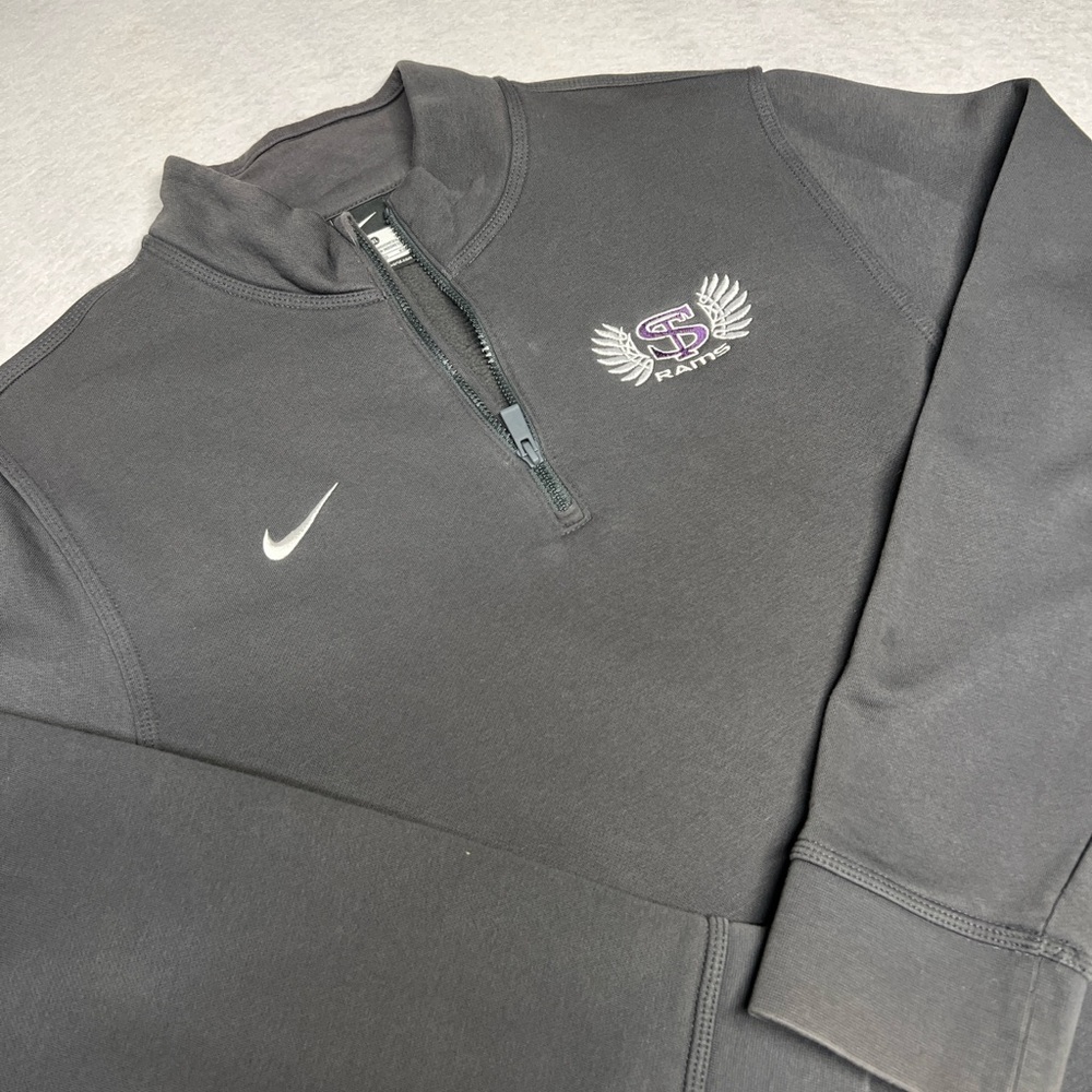 Nike Men’s XL Black Shawsheen Tech Rams 1/4 Zip Sweatshirt